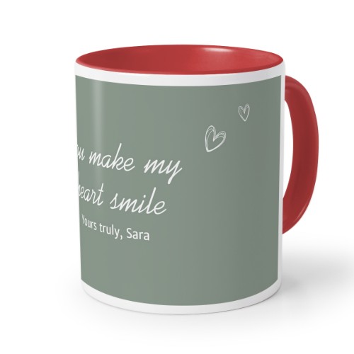 Farbige Tasse rot