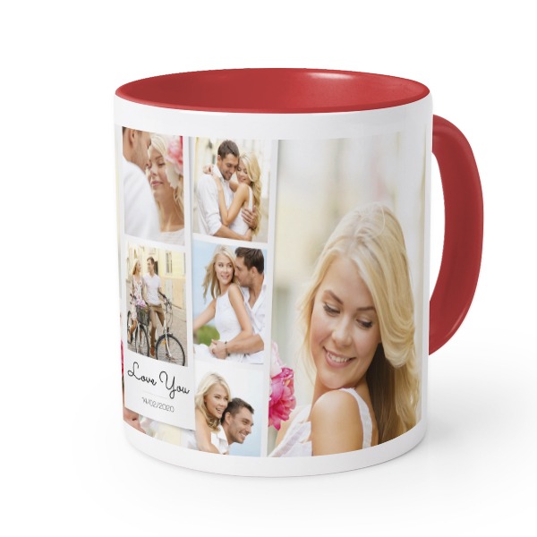 Gekleurde Mok rood