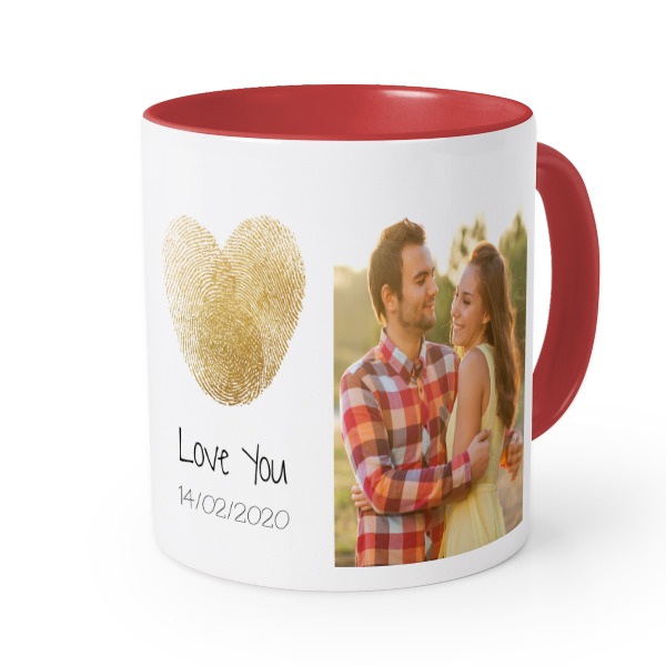 Farbige Tasse rot