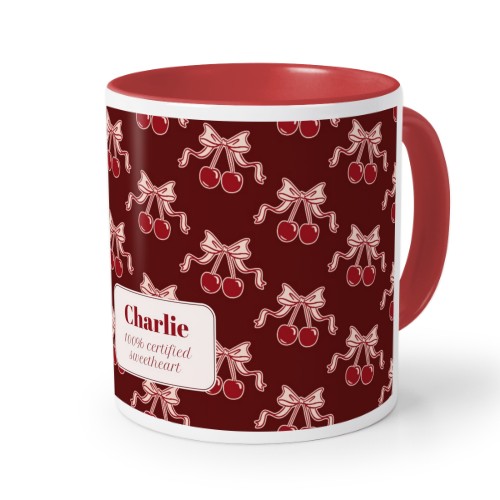 Vintage Cherry Love Text - Only