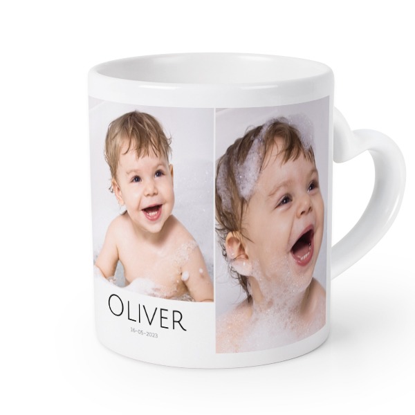 Herztasse mit Foto personalisiert
