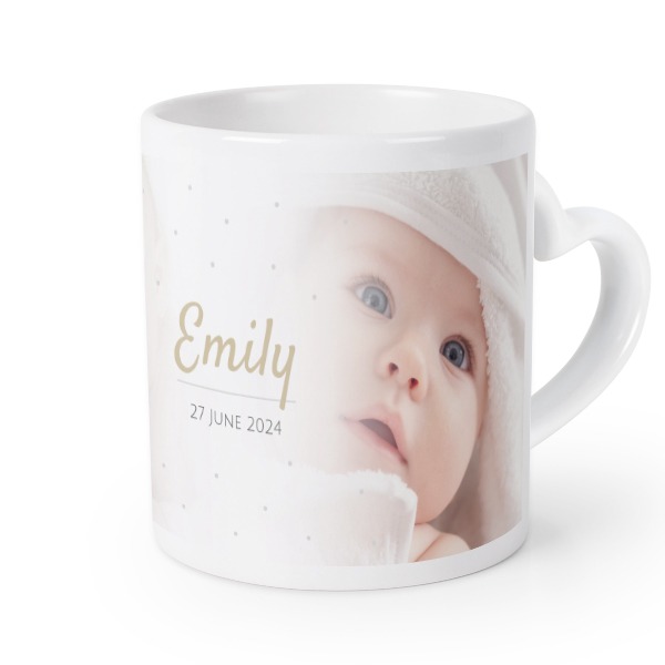 Herztasse mit Foto personalisiert