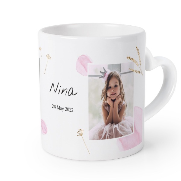 Herztasse mit Foto personalisiert