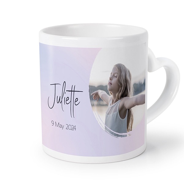 Herztasse mit Foto personalisiert