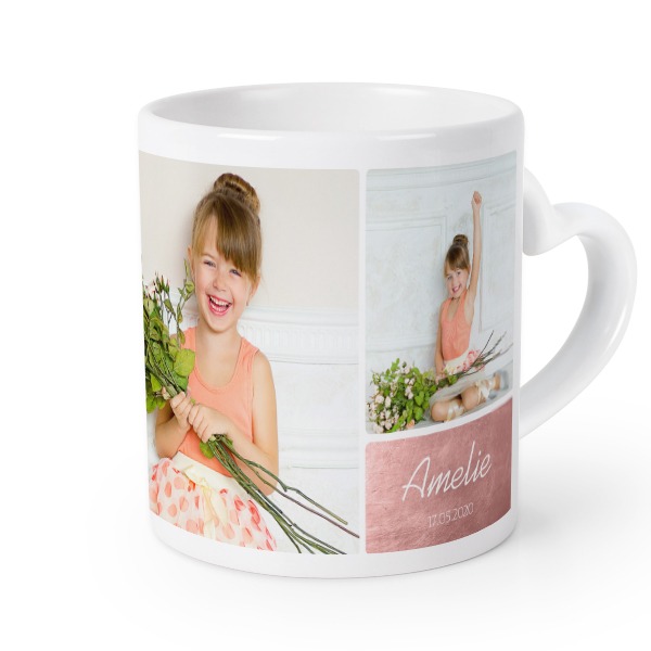 Herztasse mit Foto personalisiert