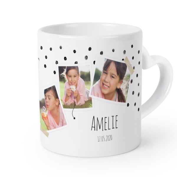 Mug anse en coeur