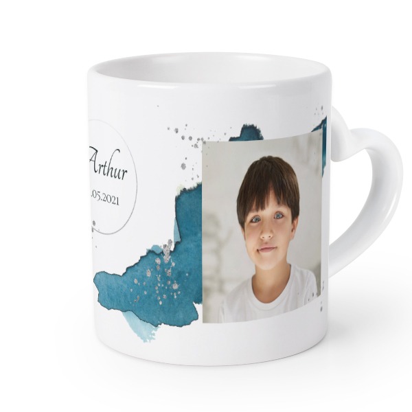 Herztasse mit Foto personalisiert