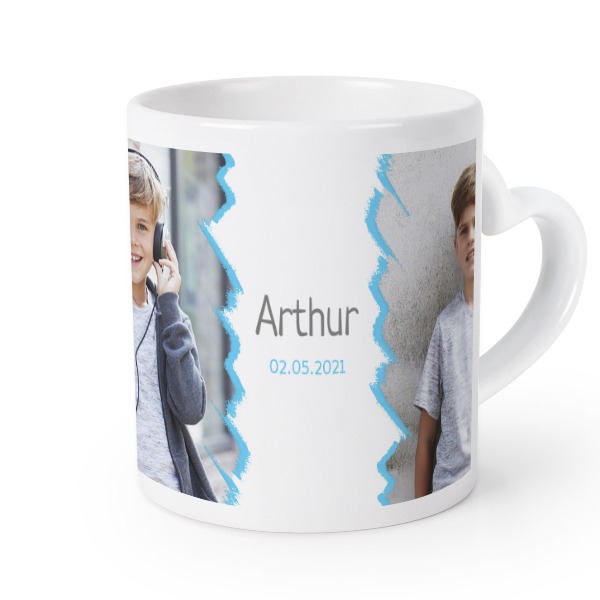 Mug anse en coeur