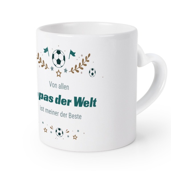 Herztasse mit Foto personalisiert