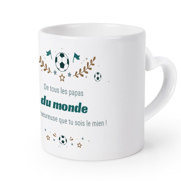 Mug anse en coeur
