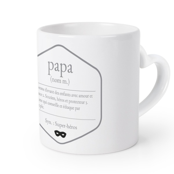 Mug anse en coeur