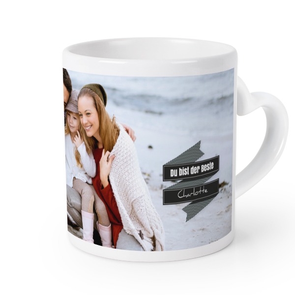 Herztasse mit Foto personalisiert