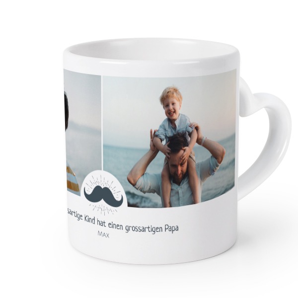 Herztasse mit Foto personalisiert