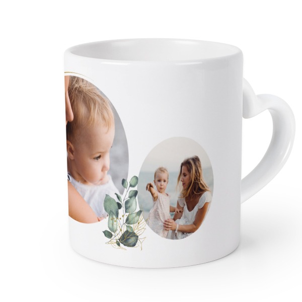 Herztasse mit Foto personalisiert