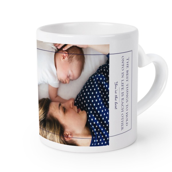 Herztasse mit Foto personalisiert