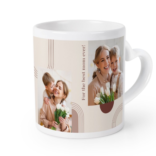 Herztasse mit Foto personalisiert