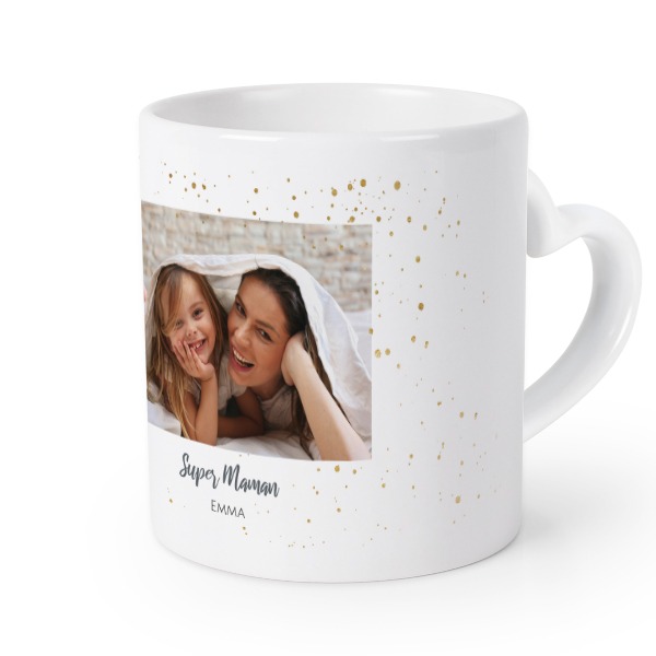 Mug anse en coeur