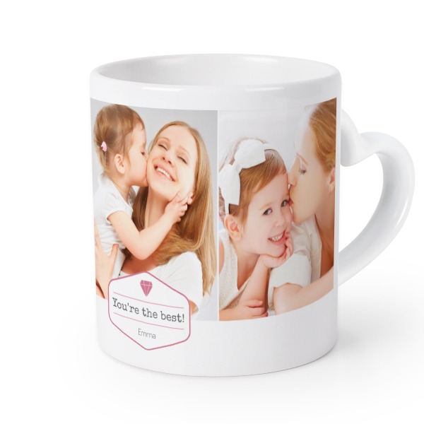 Mug anse en coeur