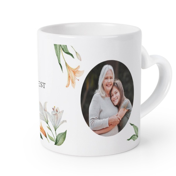 Herztasse mit Foto personalisiert