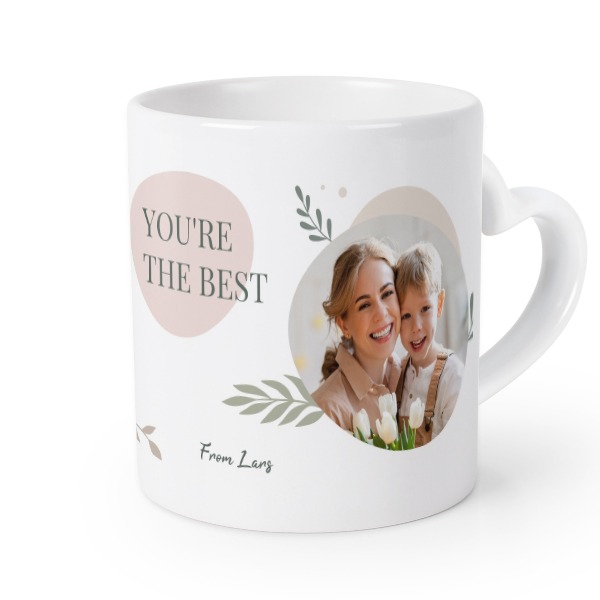 Mug anse en coeur