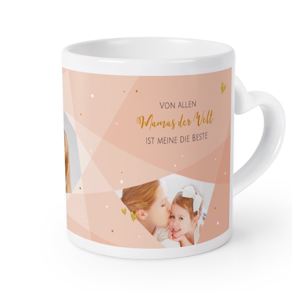 Herztasse mit Foto personalisiert