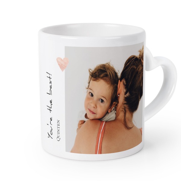 Mug anse en coeur