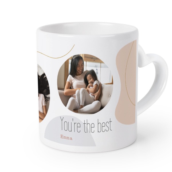 Herztasse mit Foto personalisiert