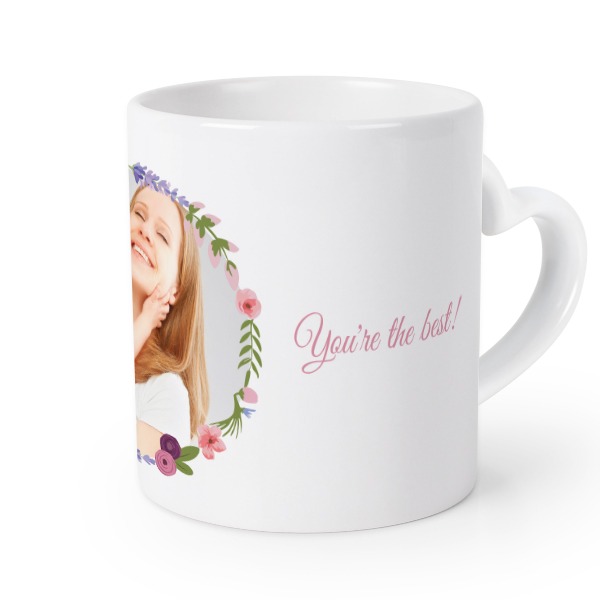 Mug anse en coeur