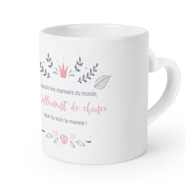 Mug anse en coeur