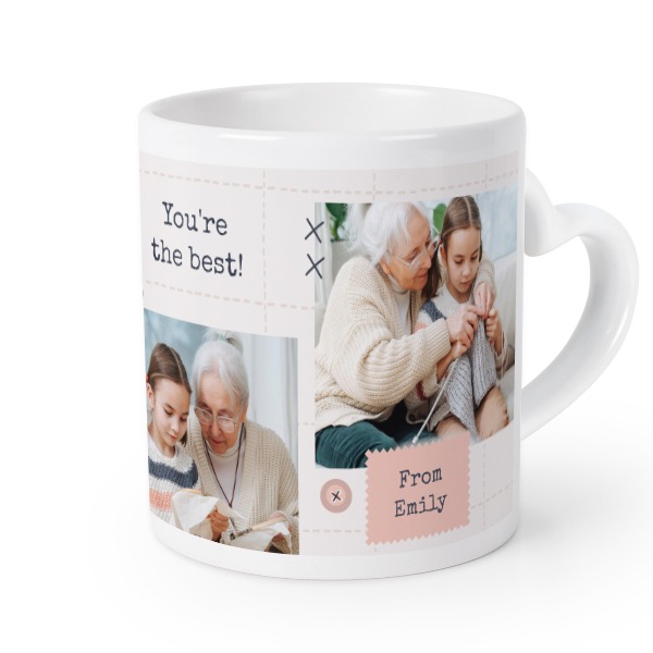 Herztasse mit Foto personalisiert