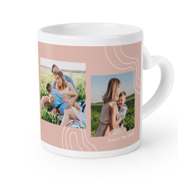 Mug anse en coeur