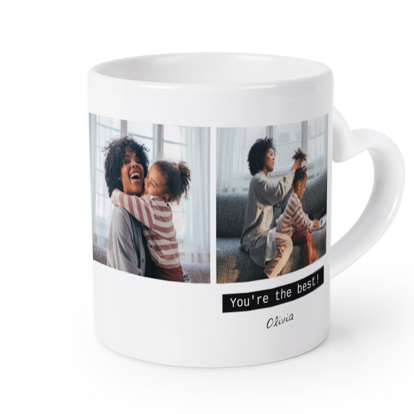 Mug anse en coeur