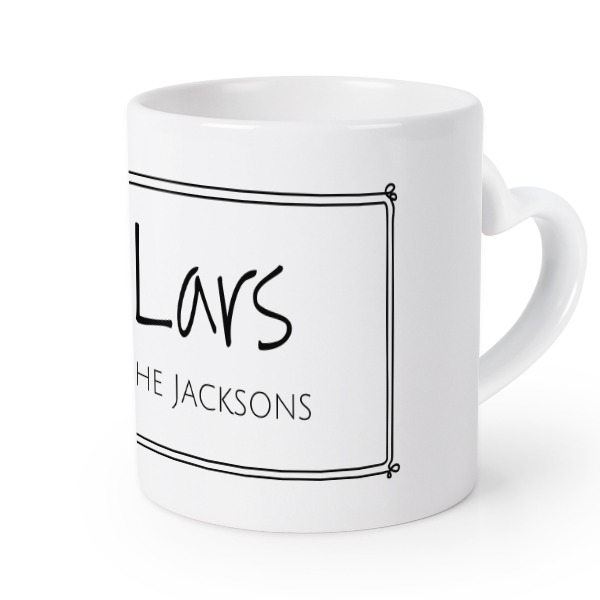 Mug anse en coeur