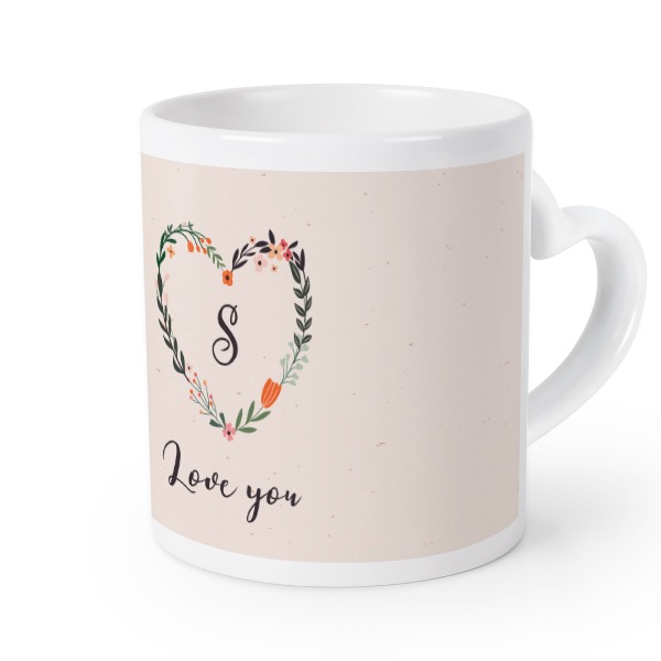 Mug anse en coeur