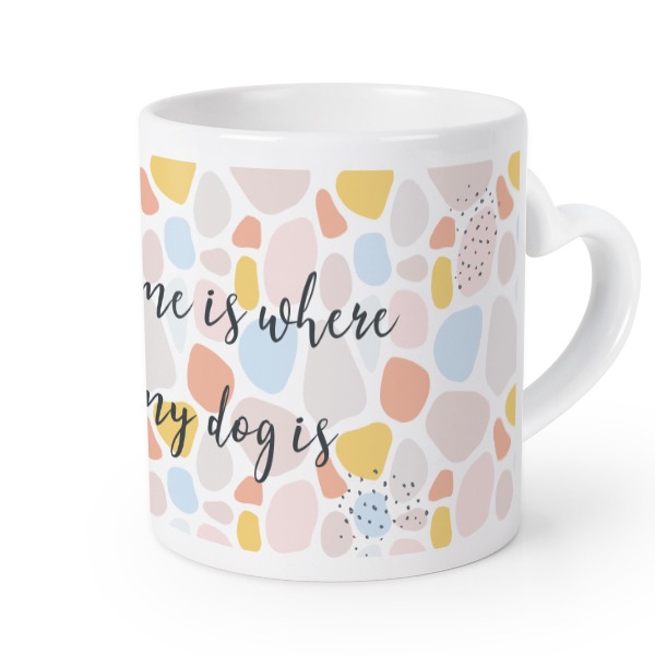 Mug anse en coeur