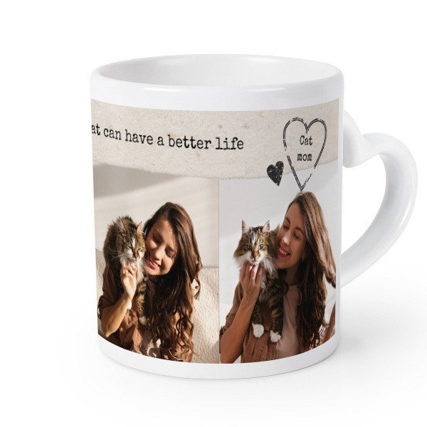 Mug anse en coeur