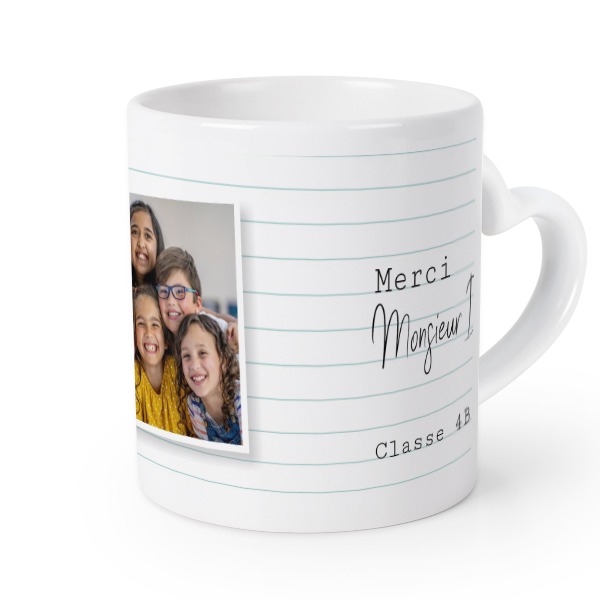 Mug anse en coeur