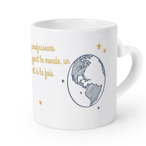 Mug anse en coeur