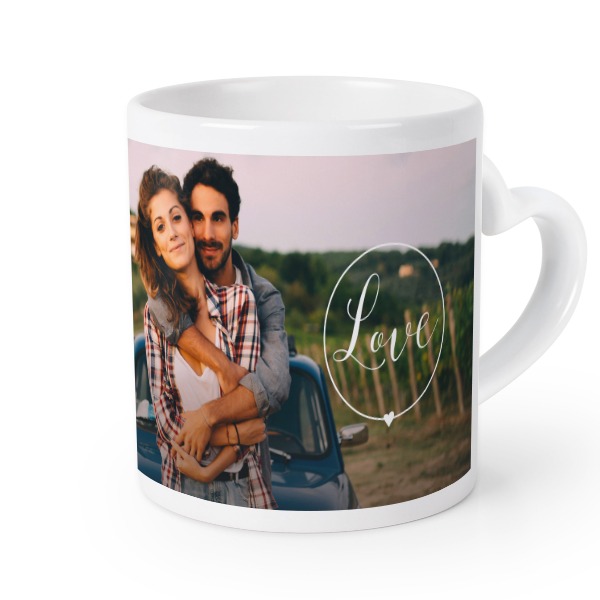 Mug anse en coeur