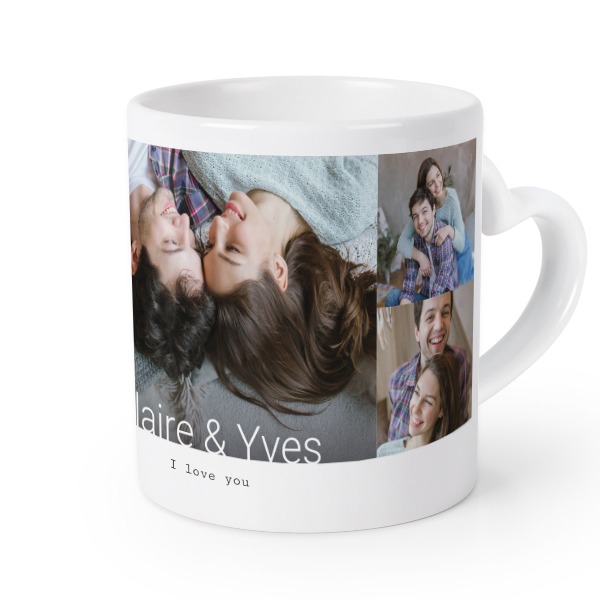 Mug anse en coeur