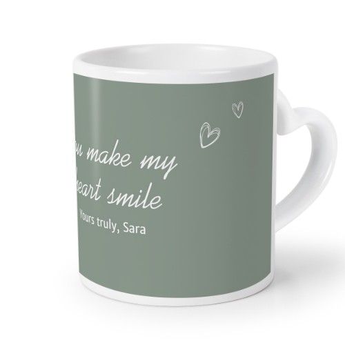 Herztasse mit Foto personalisiert