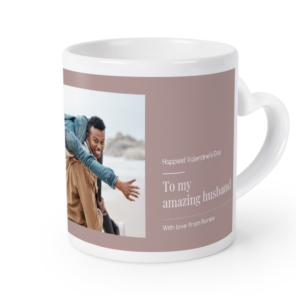 Mug anse en coeur