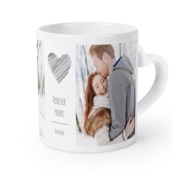 Mug anse en coeur