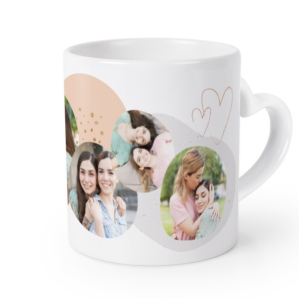 Mug anse en coeur