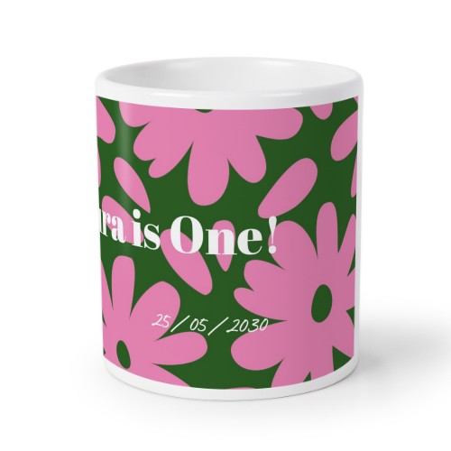 Happy Flower Pattern - Text Only