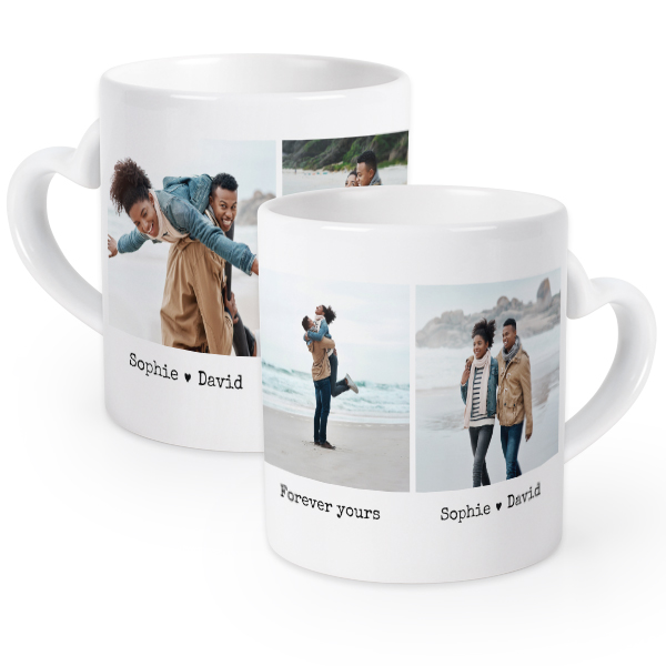 Duo de tasses pour amoureux