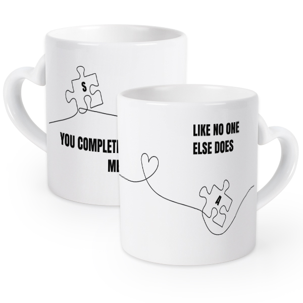 Duo de tasses pour amoureux