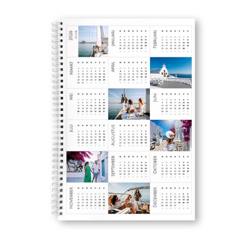Fotoschrift met kalender A4