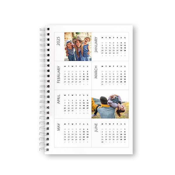 Notesblok med fotokalender A5