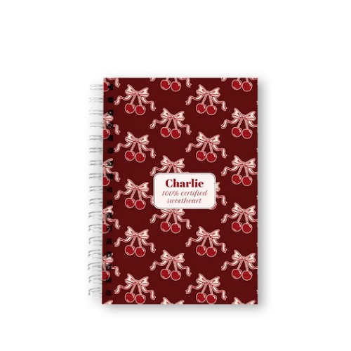 Vintage Cherry Love Text - Only